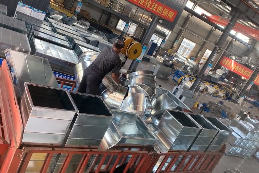 通風(fēng)管道裝運